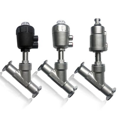 Tri-Clamp Ends Pneumatische Aktorwinkel-Sitzventil mit Edelstahl 304 Zylinder