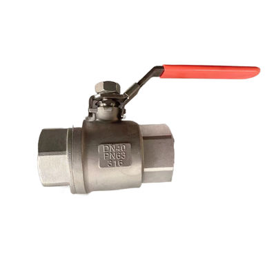 Edelstahl 304 316 DN8-DN100 PN63 2PC Kugelventile für schwere Industrieanwendungen
