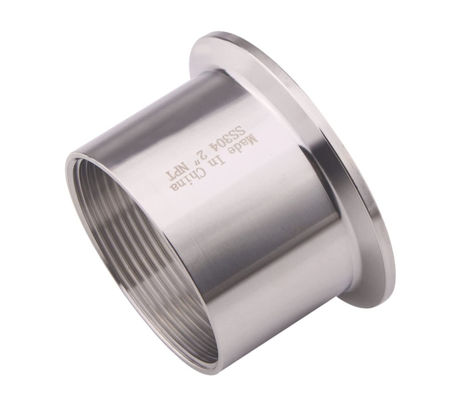 Personalisierte sanitäre weibliche Gewinde, die auf eine 2,5 Zoll TRI CLAMP OD 77mm Ferrule passt