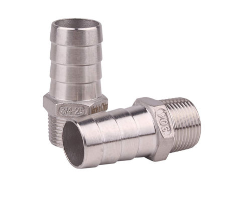Edelstahl 1 "Schlauch Barbe x 3/4" NPT Männlich für Hausbrühe Rohr Anpassung weibliches Gewinde