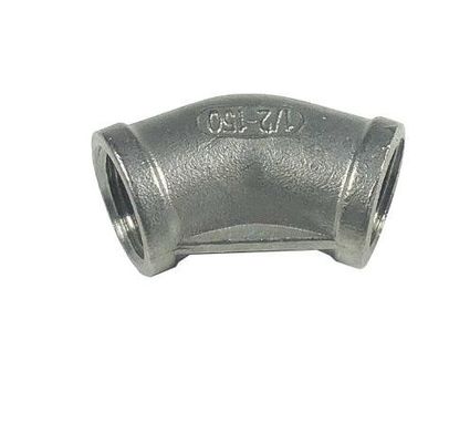 Customized OEM Support für 201 304 Edelstahl 45 Grad Ellenbogen weibliche Rohrverbindung