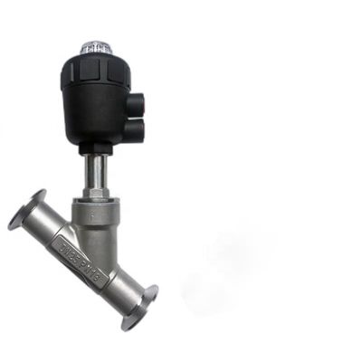 Tri-Clamp Ends Pneumatische Aktorwinkel-Sitzventil mit Edelstahl 304 Zylinder