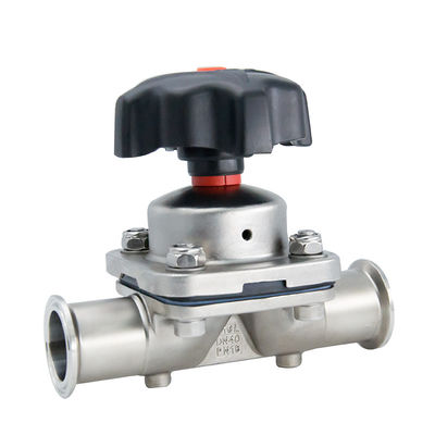 DN8-DN50 Sanitärstahl 316L DIN Verbunddiaphragmaventil für die pharmazeutische Industrie