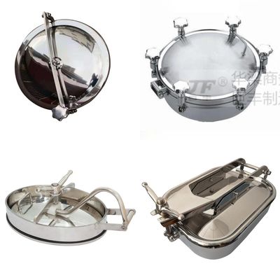 90 mm bis 100 mm hoch, weit verbreitet, sanitäre 304/316L, rundes Kanaldeckel aus Edelstahl