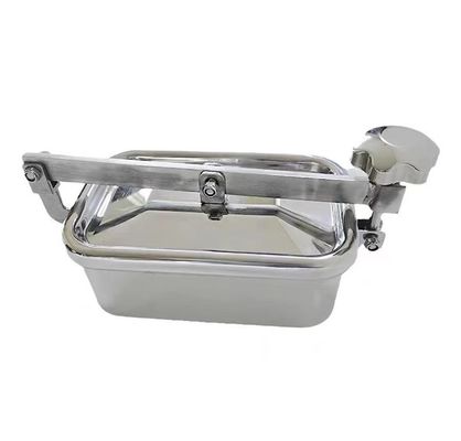 SS304 oder SS316L Edelstahl Sanitäre Quadrat Manhole Abdeckung Stahl DIN SMS 3A