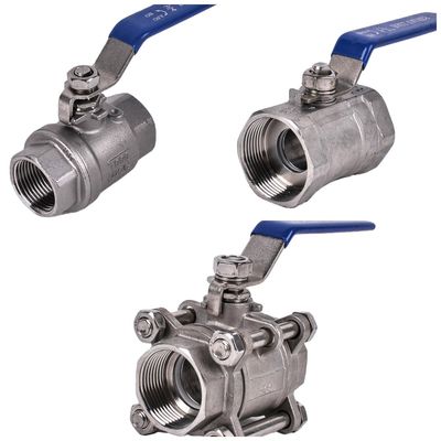 ANSI BS DIN JIS Standard Edelstahl 201304 Gewindeweibchen 1Pc 2pc 3pcs Kugelventile
