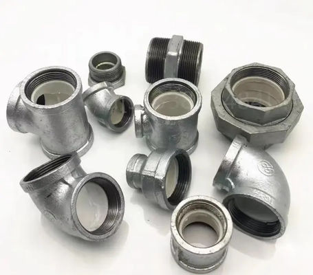angepasste verzinkte, formbare Gusseisenrohrfittings für Gleich- und Verbindungen