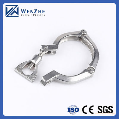 Standard 1.5' 'Edelstahl 304 Ein-Stift-Schwerlast-Tri-Clamp mit Flügelmutter