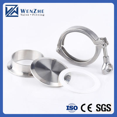 Standard 1.5' 'Edelstahl 304 Ein-Stift-Schwerlast-Tri-Clamp mit Flügelmutter