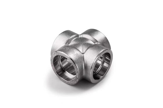 Schmiede 304 Edelstahl 4-Wege Kreuzrohr Anschluss WZ 3/8" BSP Weibliche Schnur