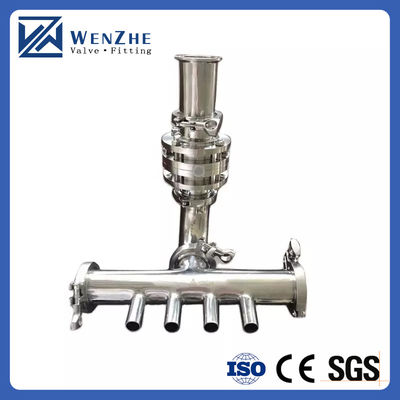 1.5 Zoll Tri-Clamp-Filter SS304 Sanitär-Fittings mit gleicher Inline-Gleichspülmaschine