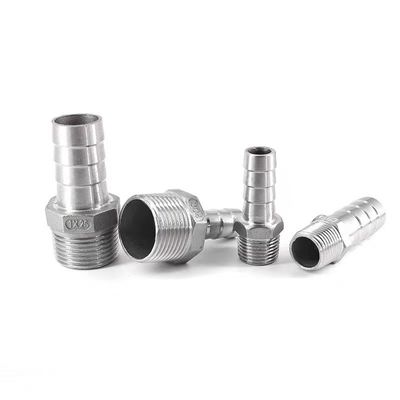 ODM-gestützte Edelstahl 3/8'' Schlauchbarbe bis 3/8'' männliche NPT-Fit für Hausbrühe
