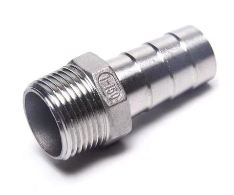 ODM-gestützte Edelstahl 3/8'' Schlauchbarbe bis 3/8'' männliche NPT-Fit für Hausbrühe
