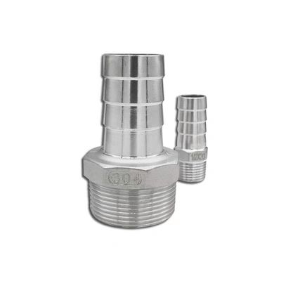 ODM-gestützte Edelstahl 3/8'' Schlauchbarbe bis 3/8'' männliche NPT-Fit für Hausbrühe