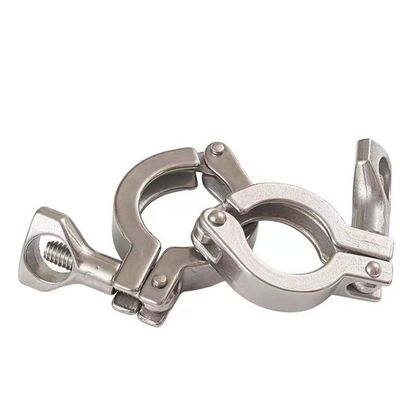 WZ Sanitäre Tri-Clamps Edelstahl 304 316 Gießung Ferrule Flanschrohr Doppelspinne Klammer 1/8 "-4