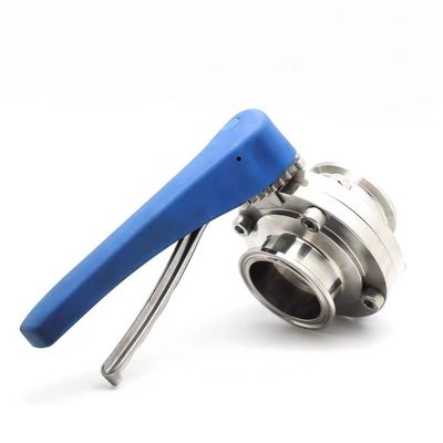Kundenbedarf ODM Edelstahl 304 31Tri Clamp Clover DIN 3A SMS Schmetterlingsventile