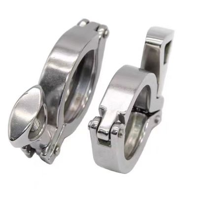 WZ Sanitäre Tri-Clamps Edelstahl 304 316 Gießung Ferrule Flanschrohr Doppelspinne Klammer 1/8 "-4