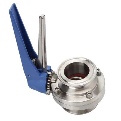 Kundenbedarf ODM Edelstahl 304 31Tri Clamp Clover DIN 3A SMS Schmetterlingsventile