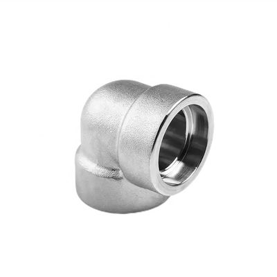 Allgemeine DN25 SS316 geschmiedete Edelstahl 304 316L Steckdose Schweiß Ellenbogen mit Allgemeinen