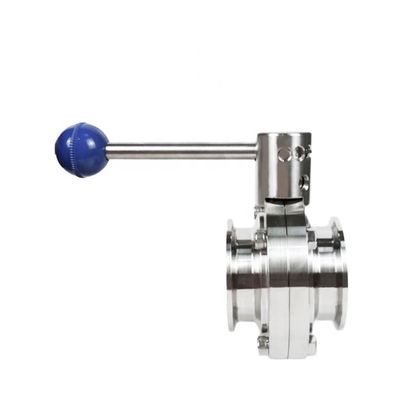 1.5 Zoll Tri Clamp Sanitär Schmetterlingsventil Ziehen Griff Edelstahl 304 Standard