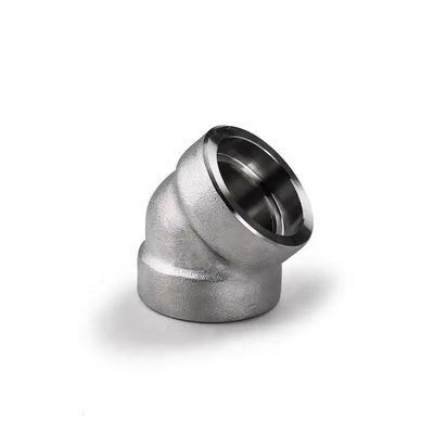 Edelstahl 304 316 316L 45 Grad Steckdose geschweißter Ellbogen 3000 6000 9000