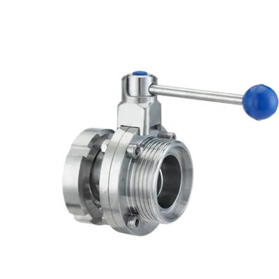 1/8"--4" WZ Lebensmittelqualität Edelstahl 304 316L Sanitäre Drei PCS Manuelle Schmetterlingsventil gleich