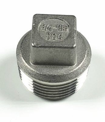Edelstahl 201 304 Quadragon Steckerkopf Nippelanschluss für das Gießen von Rohrverbindungen