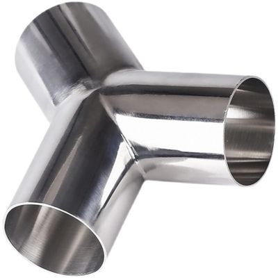 RTS Sanitäre Edelstahl 304 316 Rohrverbindung Tri-Clamp Schweißen Wyes Tee Y Typ Tee
