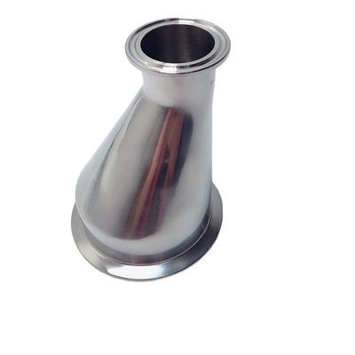 Sanitäre 304 316L Edelstahl Tri-Clamp Verbindung exzentrische Reduktor/ Milchrohr Übergang Rohrbefestigungen 1/2''-12.0