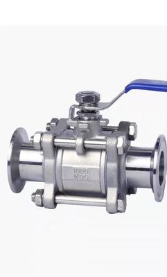 WZ Lebensmittelqualität Edelstahl 304 316 316L Kugelventil Sanitär Vakuum 3pc Kugelventile DIN SMS 3A