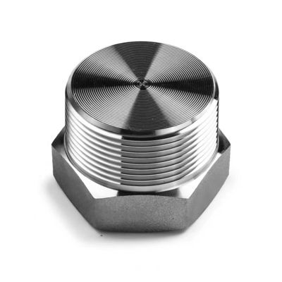 Silber geschmiedeter Hochdruck-NPT-Männlicher Hexstecker für Edelstahl 304 316 316L
