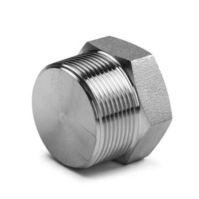 Silber geschmiedeter Hochdruck-NPT-Männlicher Hexstecker für Edelstahl 304 316 316L