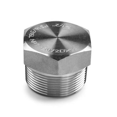Silber geschmiedeter Hochdruck-NPT-Männlicher Hexstecker für Edelstahl 304 316 316L
