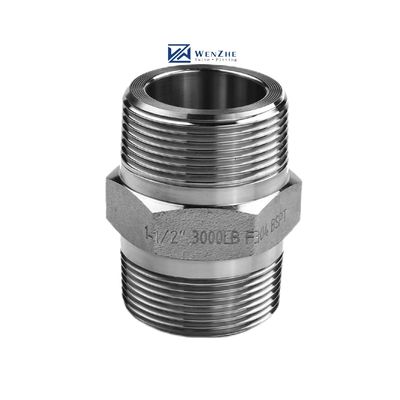 SS304 316 316L Hochdruckgeformte Hex Nippel 300 bar männliche Schnur gleich/reduktive Nippel