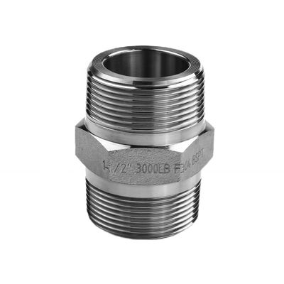 SS304 316 316L Hochdruckgeformte Hex Nippel 300 bar männliche Schnur gleich/reduktive Nippel