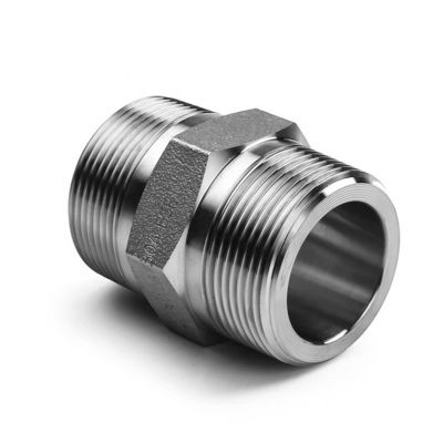 SS304 316 316L Hochdruckgeformte Hex Nippel 300 bar männliche Schnur gleich/reduktive Nippel