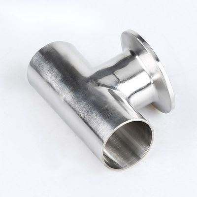 SS304 316L Tri-Clamp Equal Tee Pipe Fitting für gestraffte Rohrleitungsanschlüsse