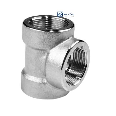 Edelstahl 304 316 316L 3000 LB 6000LB geschmiedet Tee für Rohrverbindungen unter hohem Druck