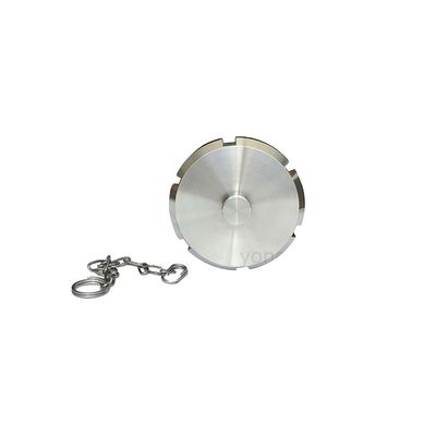 Weibliche Verbindung Sanitäre Edelstahlrohr Endkappe Kette Blinde Nuss mit Kette