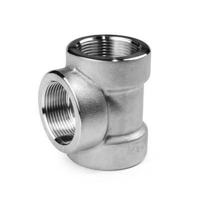 Edelstahl 304 316 316L 3000 LB 6000LB geschmiedet Tee für Rohrverbindungen unter hohem Druck