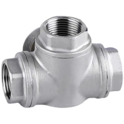 Zylindrischer Kopfcode WZ SS201 304 316 3-Wege-Ventil mit Gewindeend NPT BSP BSPT Silber