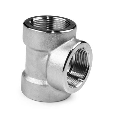 Edelstahl 304 316 316L 3000 LB 6000LB geschmiedet Tee für Rohrverbindungen unter hohem Druck