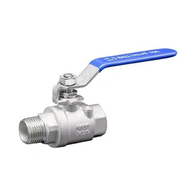 Edelstahl 304 316 2PC Kugelventil NPT/BSP-Draht 1/4''-4.0' Verbindung Vinyl-Handgriff Abdeckung