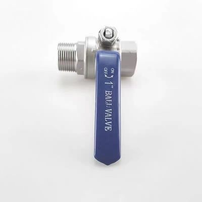Edelstahl 304 316 2PC Kugelventil NPT/BSP-Draht 1/4''-4.0' Verbindung Vinyl-Handgriff Abdeckung