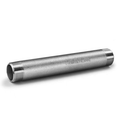 Schmiede aus Edelstahl 304 316 316L Männlich nahtloser Rohr Doppeldraht Fass Nippel 1" DN25 NPT BSPT