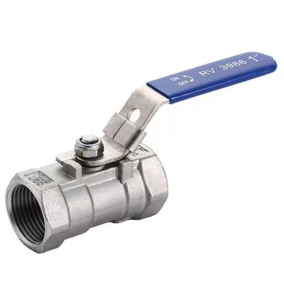 WZSS201 304 316 1 PC Manuelles Kugelventil aus Edelstahl mit Sperrvorrichtung NPT BSP BSPT 1/4''-4.0
