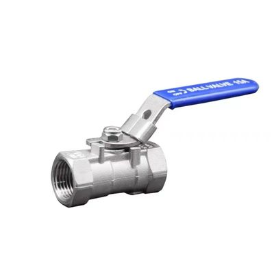 WZSS201 304 316 1 PC Manuelles Kugelventil aus Edelstahl mit Sperrvorrichtung NPT BSP BSPT 1/4''-4.0