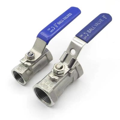 WZSS201 304 316 1 PC Manuelles Kugelventil aus Edelstahl mit Sperrvorrichtung NPT BSP BSPT 1/4''-4.0
