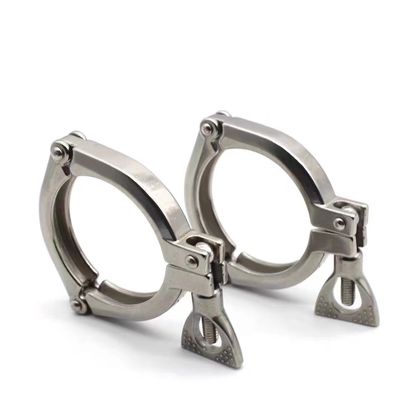 Zusammengepasste Unterstützung Drei Stück Klammer Ferrule Edelstahl 304 316 316L DIN SMS 3A
