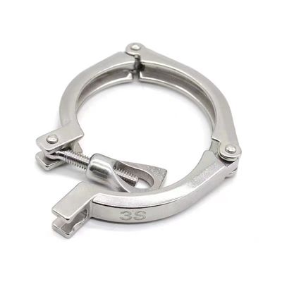 Zusammengepasste Unterstützung Drei Stück Klammer Ferrule Edelstahl 304 316 316L DIN SMS 3A